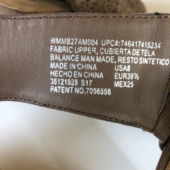 BIG BUDDHA Faux Suede Laser Cut-out Peep Toe Open Back Block Heel Sandal Size 8 - Picture 5 of 13